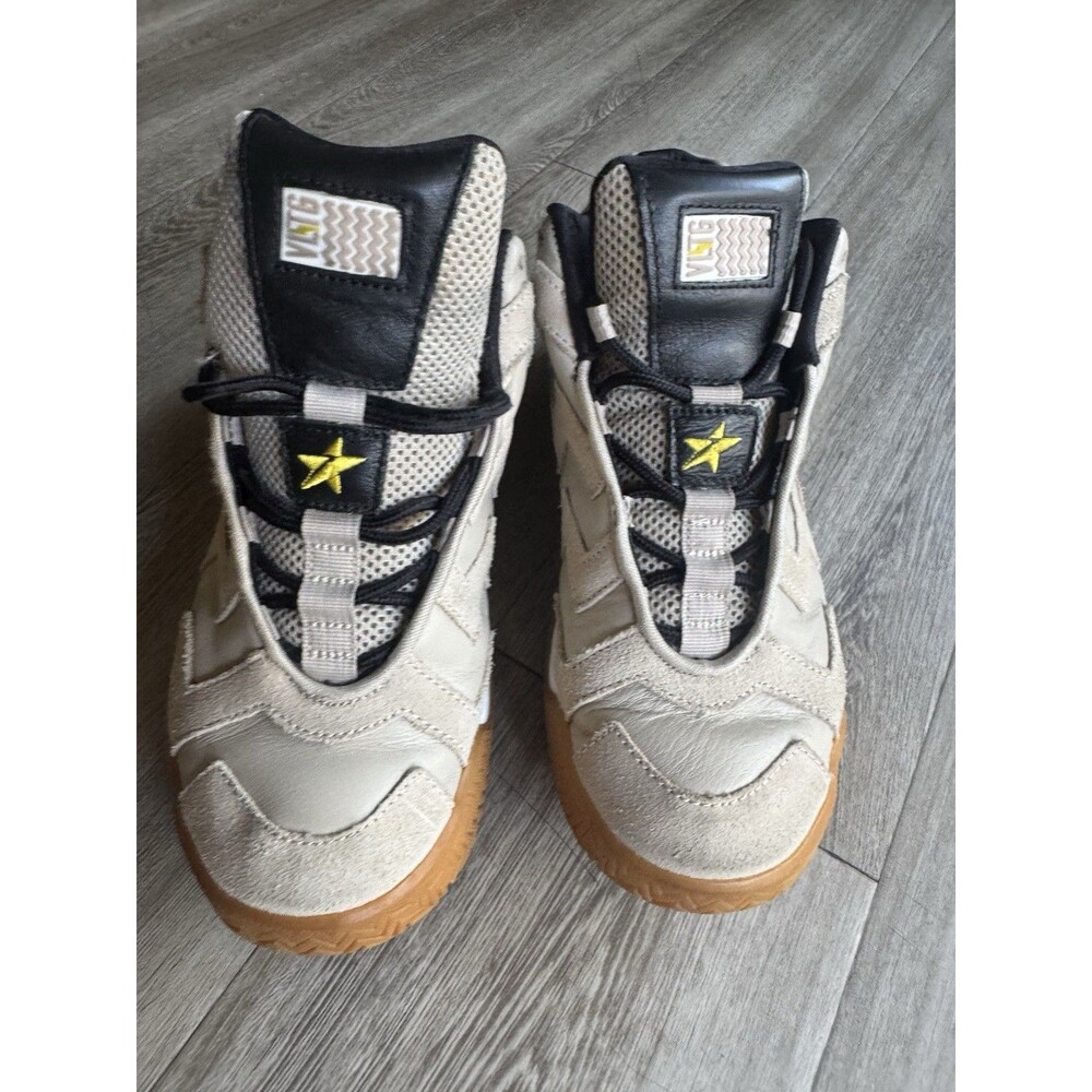Converse VLTG Mid Made It To The Top Papyrus Beige Suede Black Star Size 7